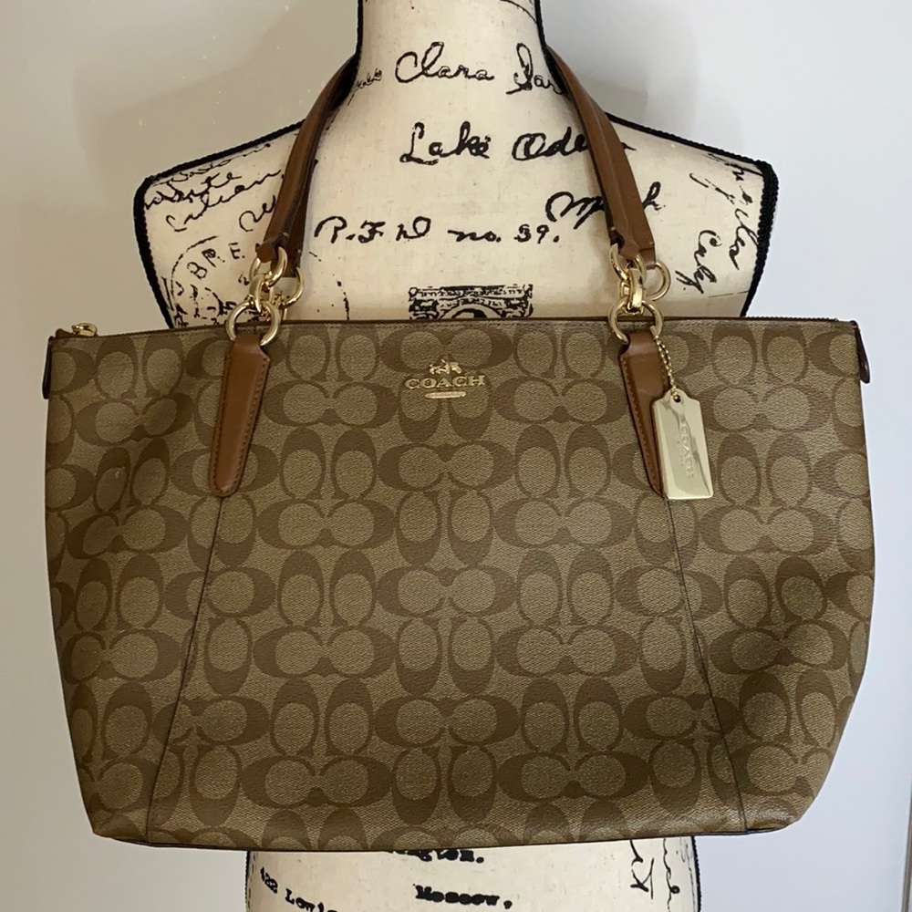 COPY - COACH ZIP ZOP TOTE IN SIGNATURE CANVAS